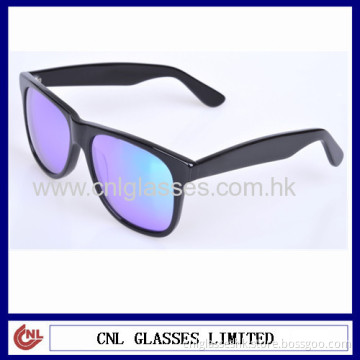 Top Quality Blue Mirror Lens Wayfarer Sunglasses 